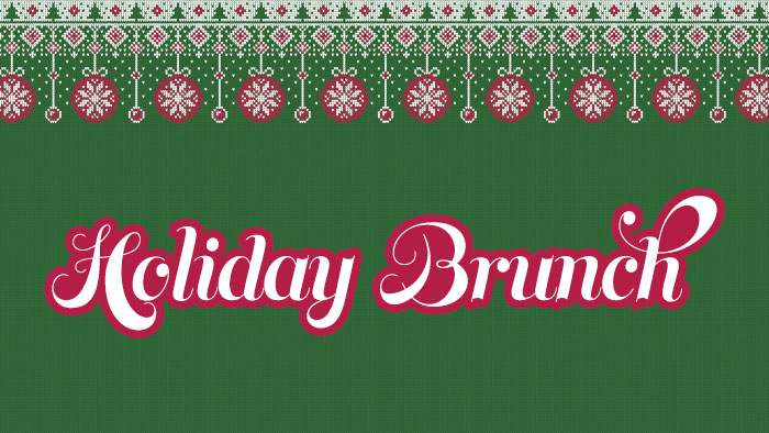 Holiday brunch banner