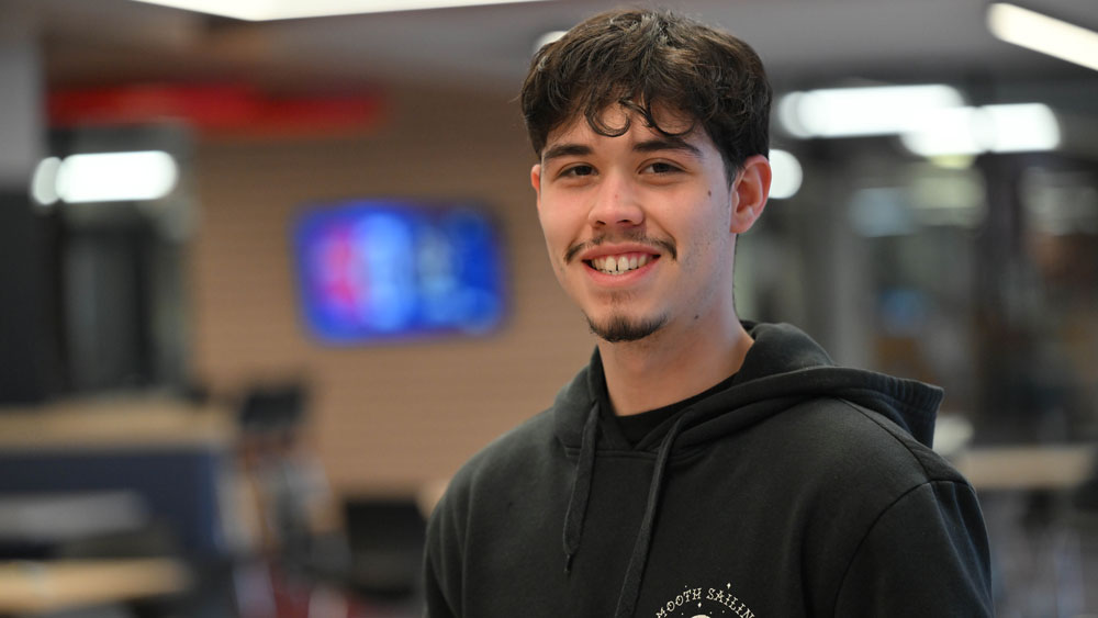 Smiling student