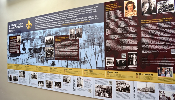 The French Canadian Heritage Wall