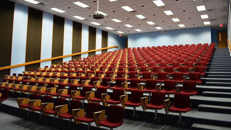 The 2-story Auditorium.