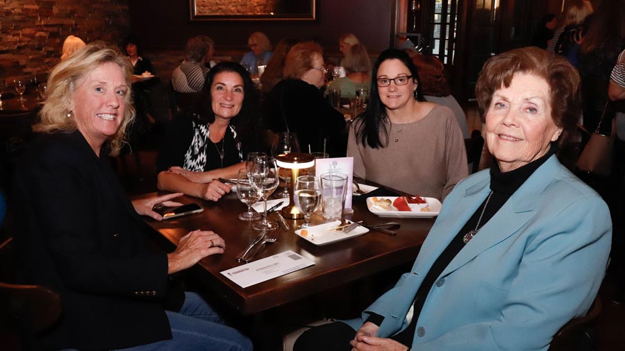 Table of four enjoying a KCC Foundation event.