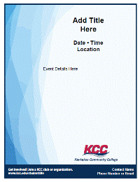 Light blue general club template - vertical